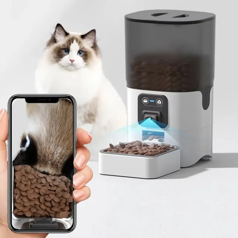 Pet Feeders - CANBOUN 6L Câmera HD rotativa inteligente