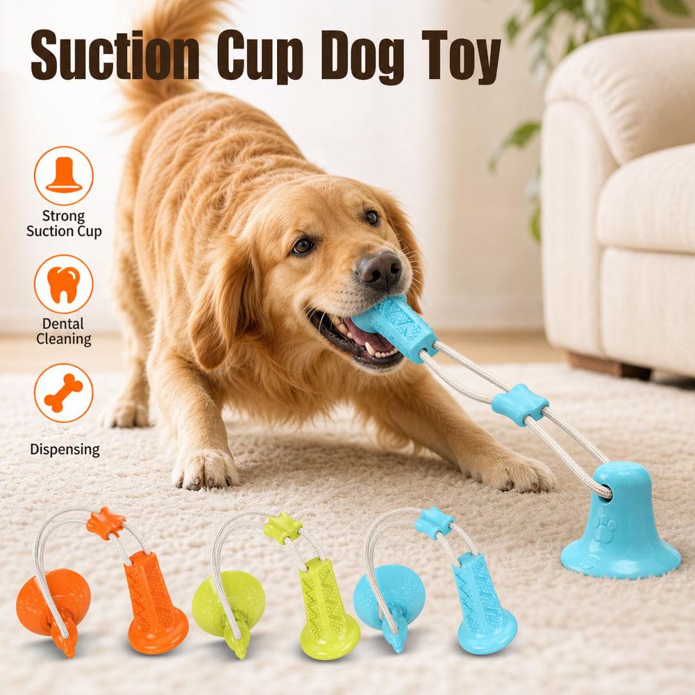 Brinquedo de Mastigar para Cãe - Suction Cup Dog Tug Toy avaliação e preço