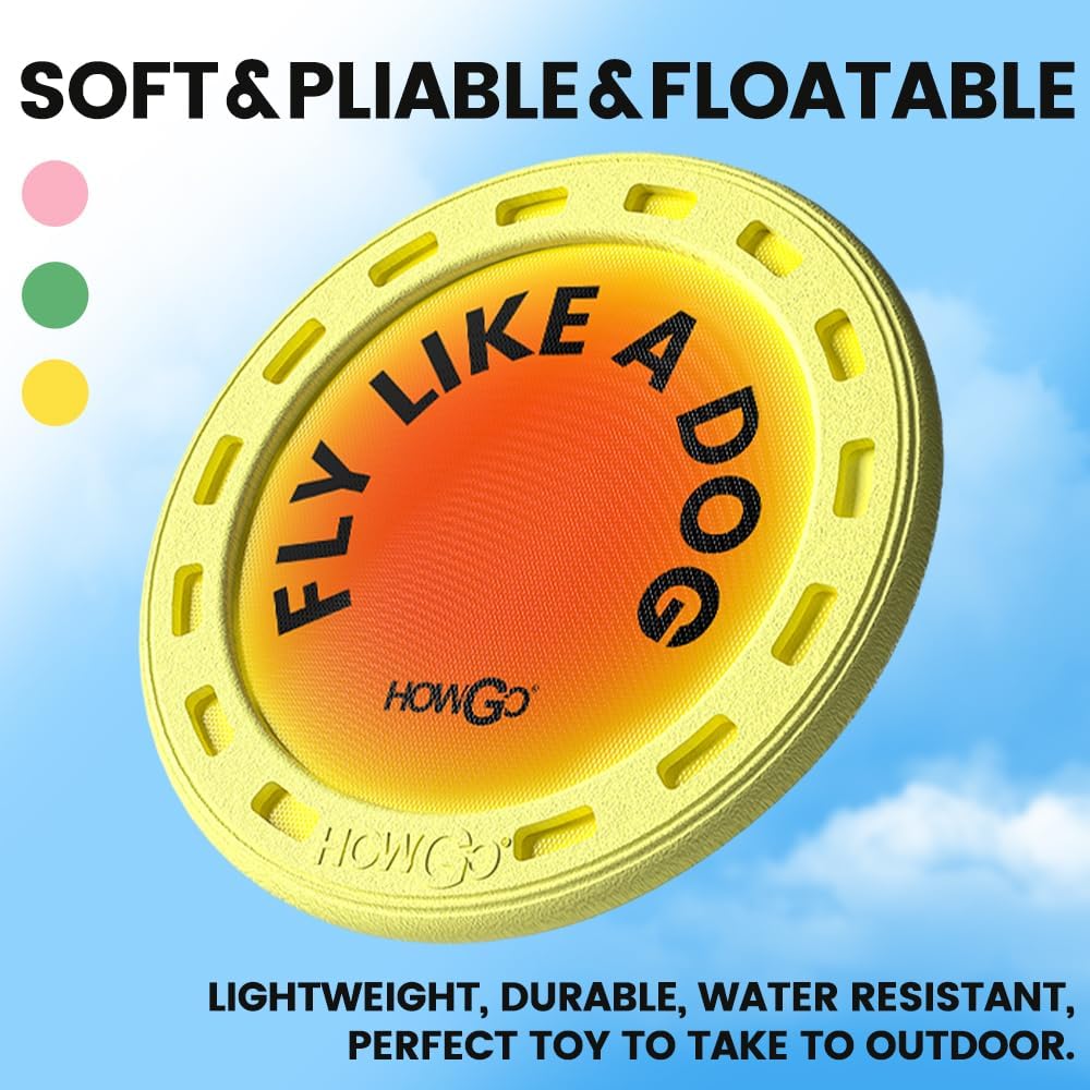 Disco voador para cães, duráve - Flying Disc Dog Training Toy avaliação e preço