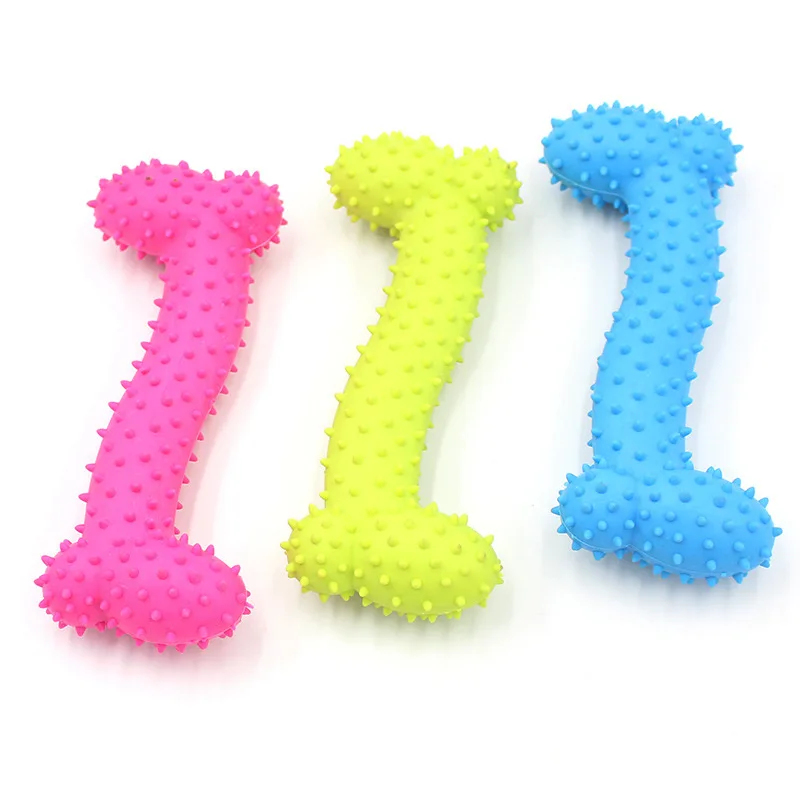Brinquedo de Borracha Sólida T - Teeth Cleaning Dog Chew Bone avaliação e preço
