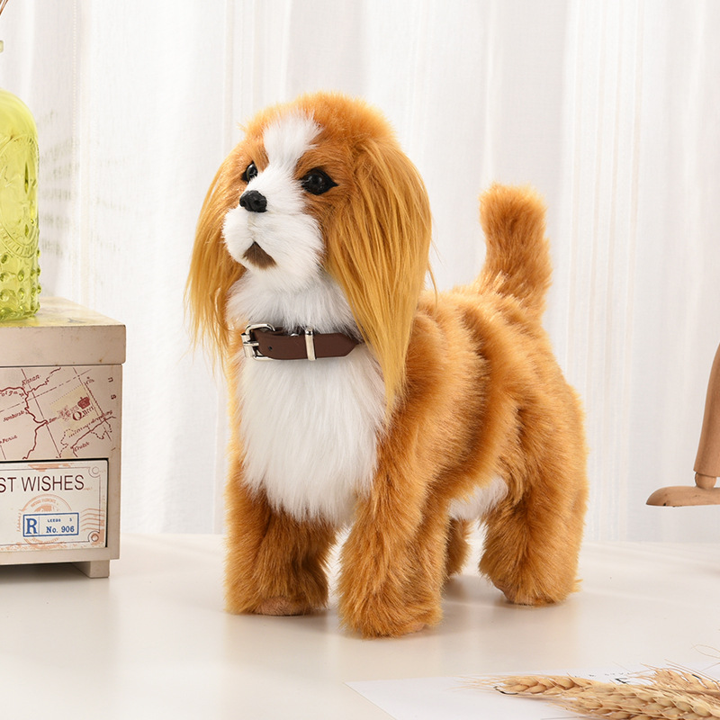 Brinquedos eletrônicos de pelú - Interactive Squeaky Plush Dog Toy avaliação e preço